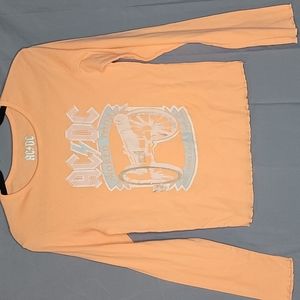 AC/DC coral long sleeve t-shirt, size L